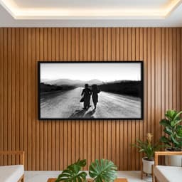 Quadro Decorativo Charlie Chaplin e Paulette Goddard