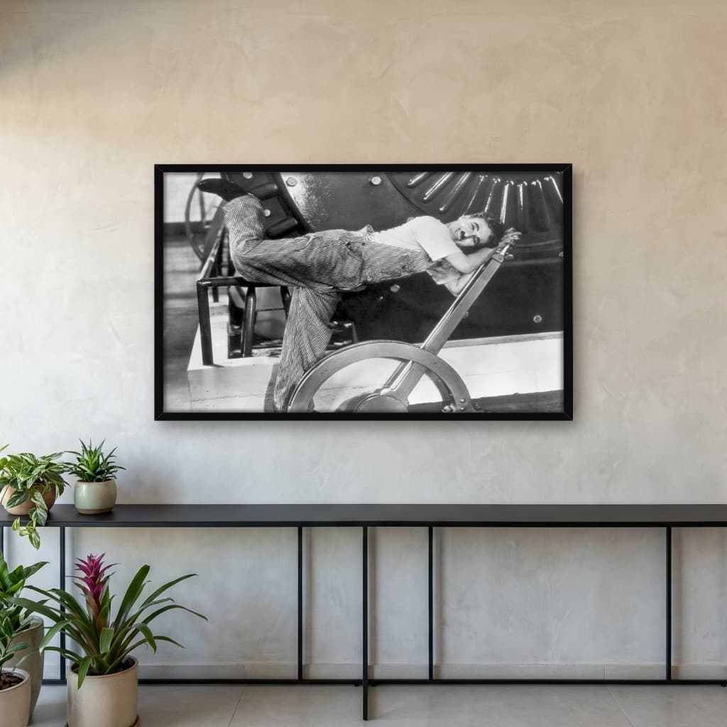 Quadro Decorativo Charlie Chaplin - Tempos Modernos