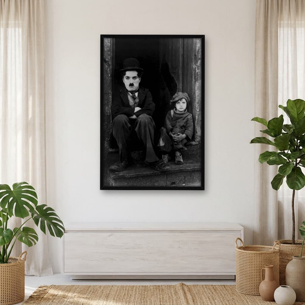 Quadro Decorativo Charlie Chaplin - O Garoto