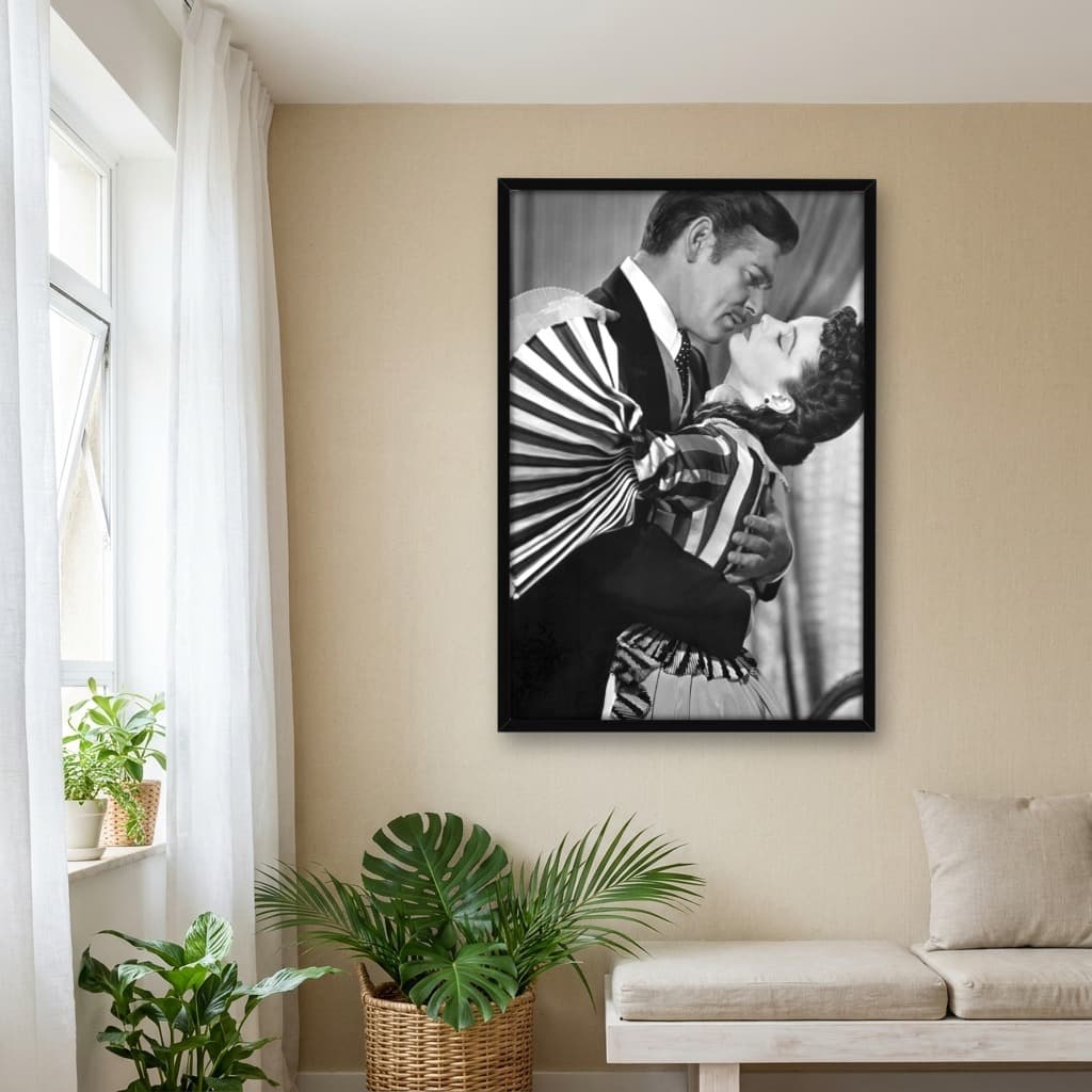 Quadro Decorativo Clark Gable e Vivien Leigh