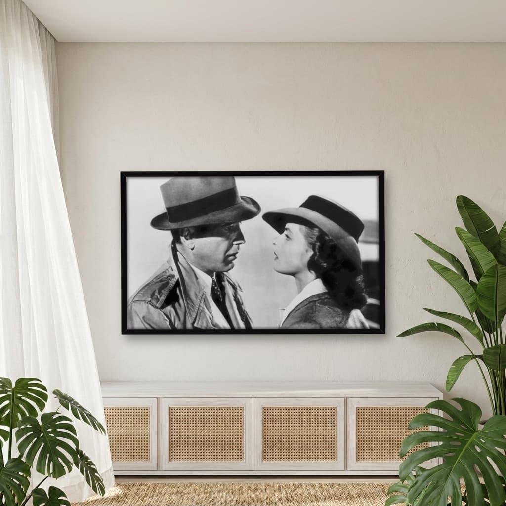 Quadro Decorativo Humphrey Bogart e Ingrid Bergman - Casablanca