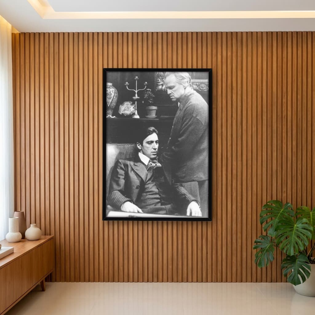 Quadro Decorativo Marlon Brando e Al Pacino