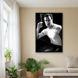 Quadro Decorativo Marlon Brando - Fumando