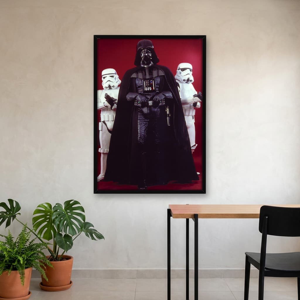 Quadro Decorativo Darth Vader e Stormtrooper