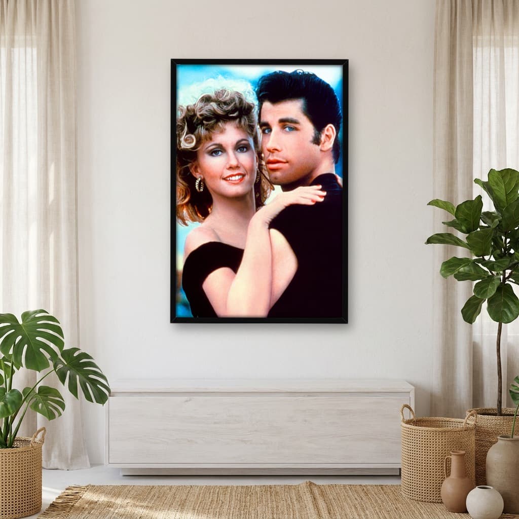 Quadro Decorativo John Travolta e Olivia Newton-John