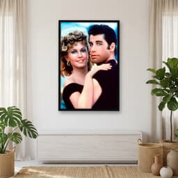 Quadro Decorativo John Travolta e Olivia Newton-John