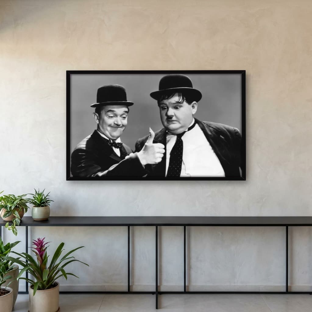 Quadro Decorativo O Gordo e o Magro