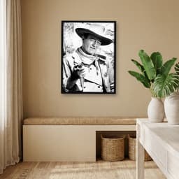Quadro Decorativo John Wayne com Chapéu