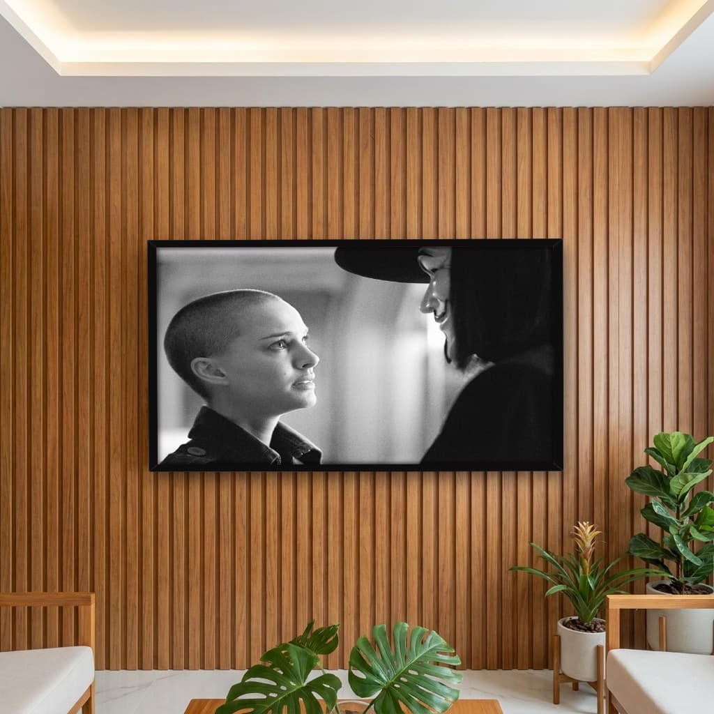 Quadro Decorativo Hugo Weaving e Natalie Portman
