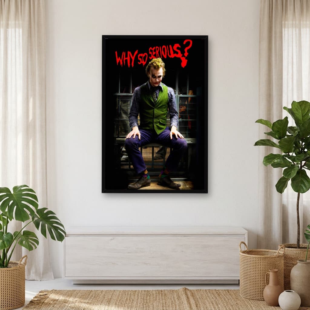Quadro Decorativo Heath Ledger - Coringa