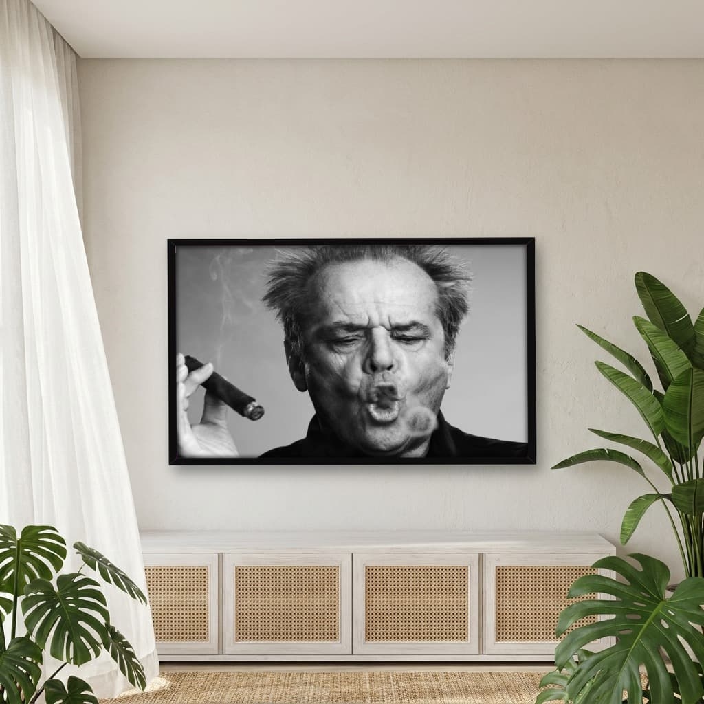 Quadro Decorativo Jack Nicholson com Charuto