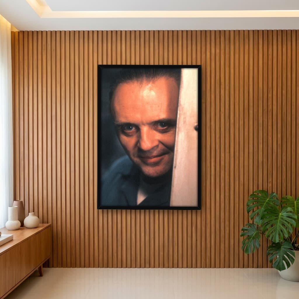 Quadro Decorativo Anthony Hopkins - O Silêncio dos Inocentes