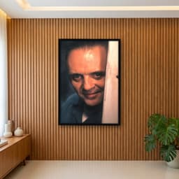 Quadro Decorativo Anthony Hopkins - O Silêncio dos Inocentes