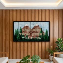 Quadro Decorativo Wellcome Twin Peaks - Placa de Estrada