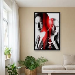 Quadro Decorativo Arquivo X - Mulder e Scully