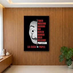 Quadro Decorativo La Casa de Papel - Nomes