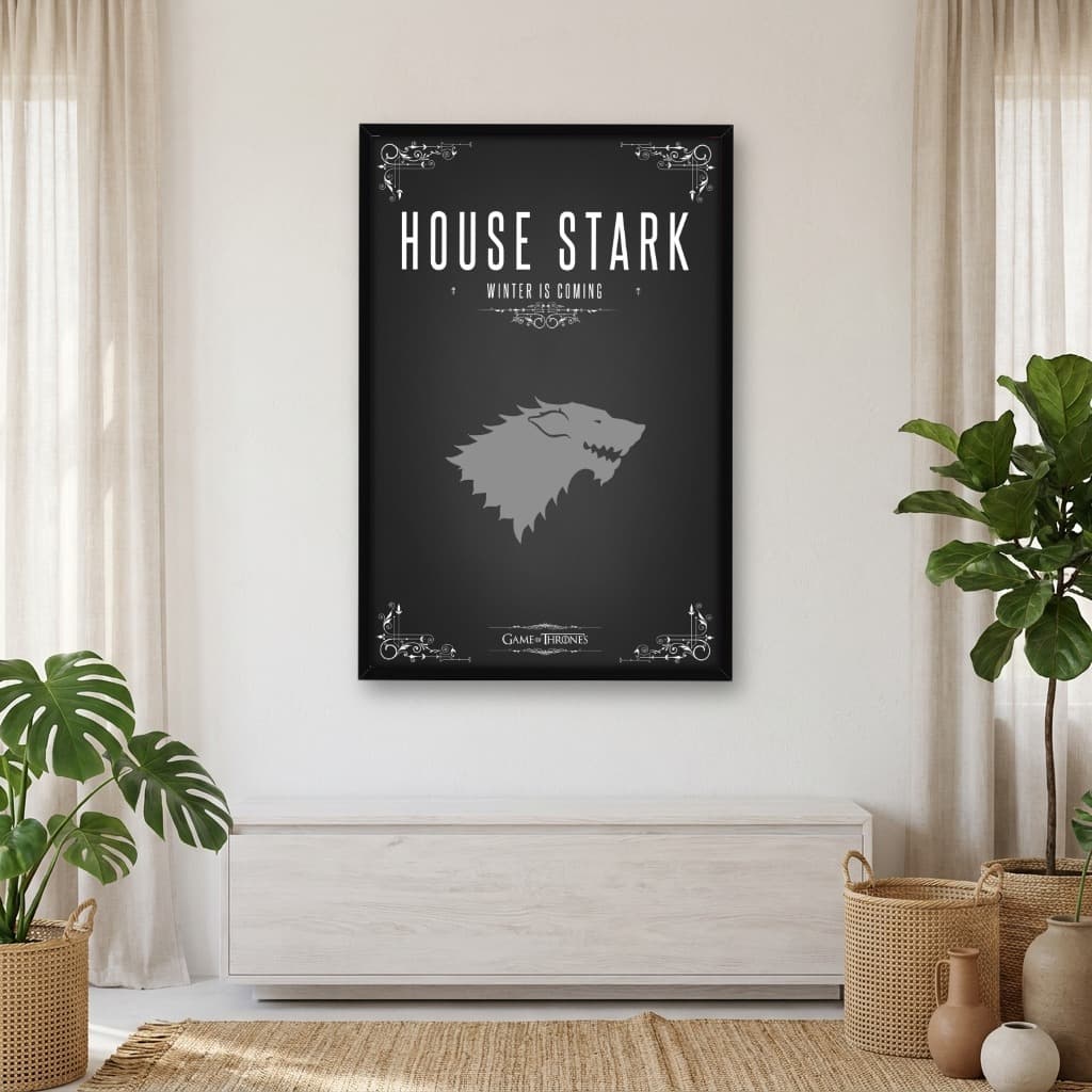 Quadro Decorativo Game Of Thrones: House Stark