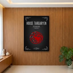 Quadro Decorativo Game Of Thrones: House Targaryen