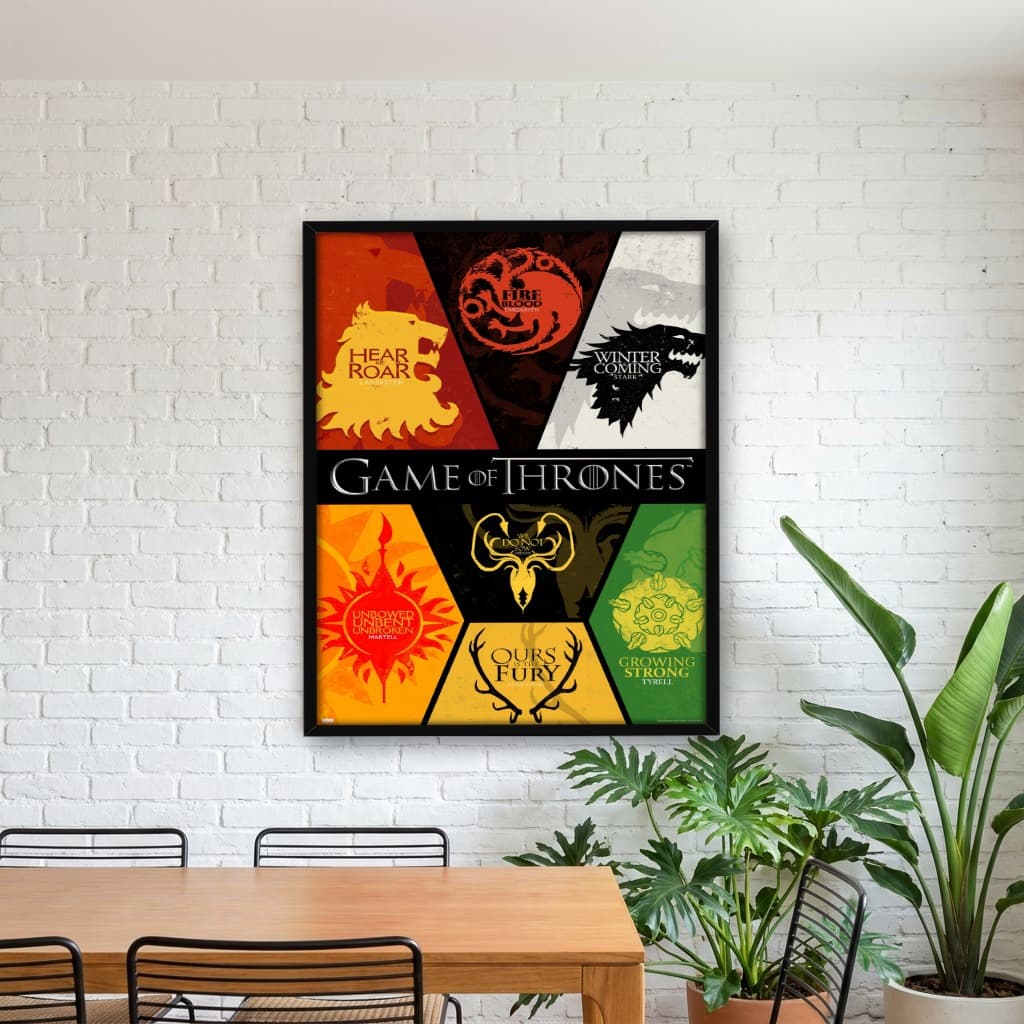 Quadro Decorativo Game Of Thrones: Houses