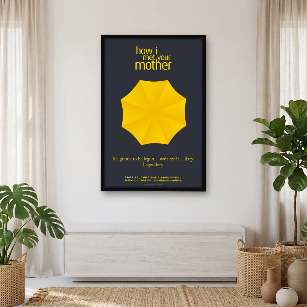 Quadro Decorativo Yellow Umbrella - How I Met Your Mother
