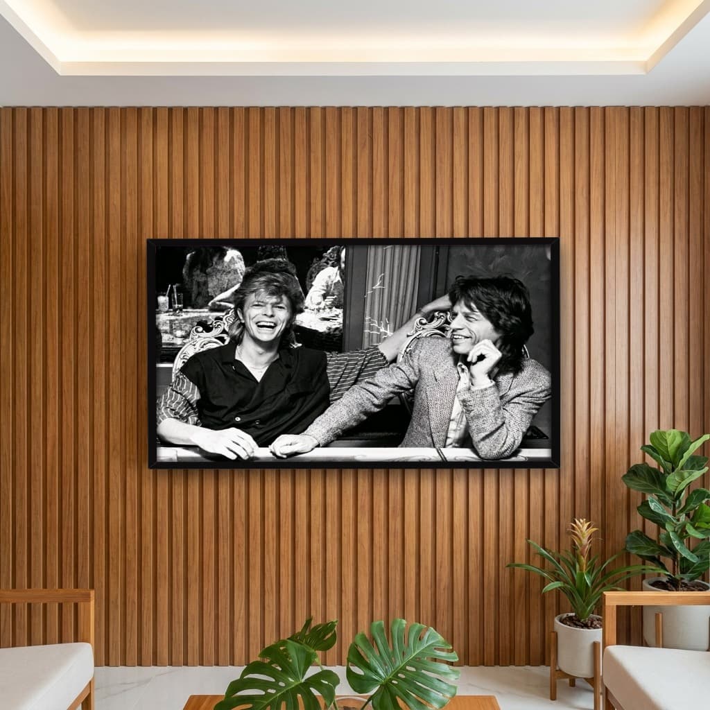 Quadro Decorativo David Bowie e Mick Jagger