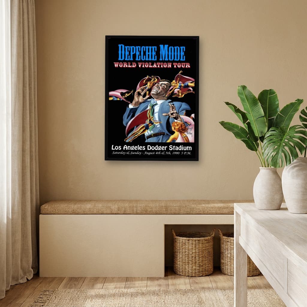Quadro Decorativo Depeche Mode - World Violation - Tour Los Angeles Concert