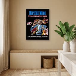 Quadro Decorativo Depeche Mode - World Violation - Tour Los Angeles Concert