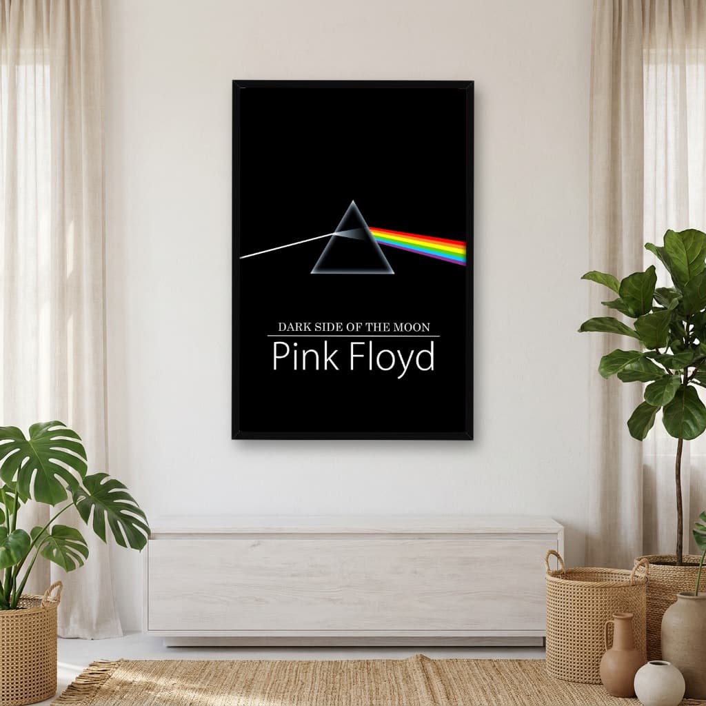 Quadro Decorativo Pink Floyd - The Dark Side of The Moon - Vertical