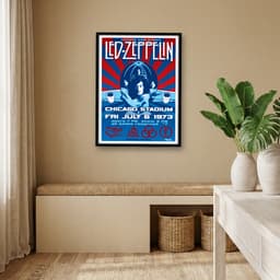 Quadro Decorativo Led Zeppelin - Chicago Stadium 1973