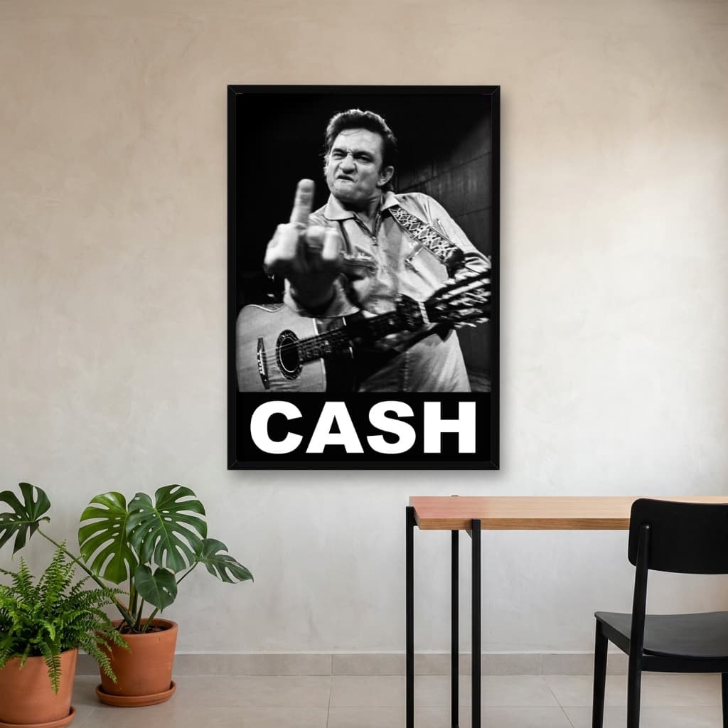 Quadro Decorativo Johnny Cash em San Quentin