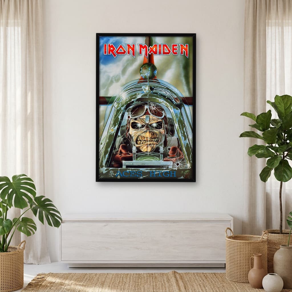Quadro Decorativo Iron Maiden - Aces High 1985