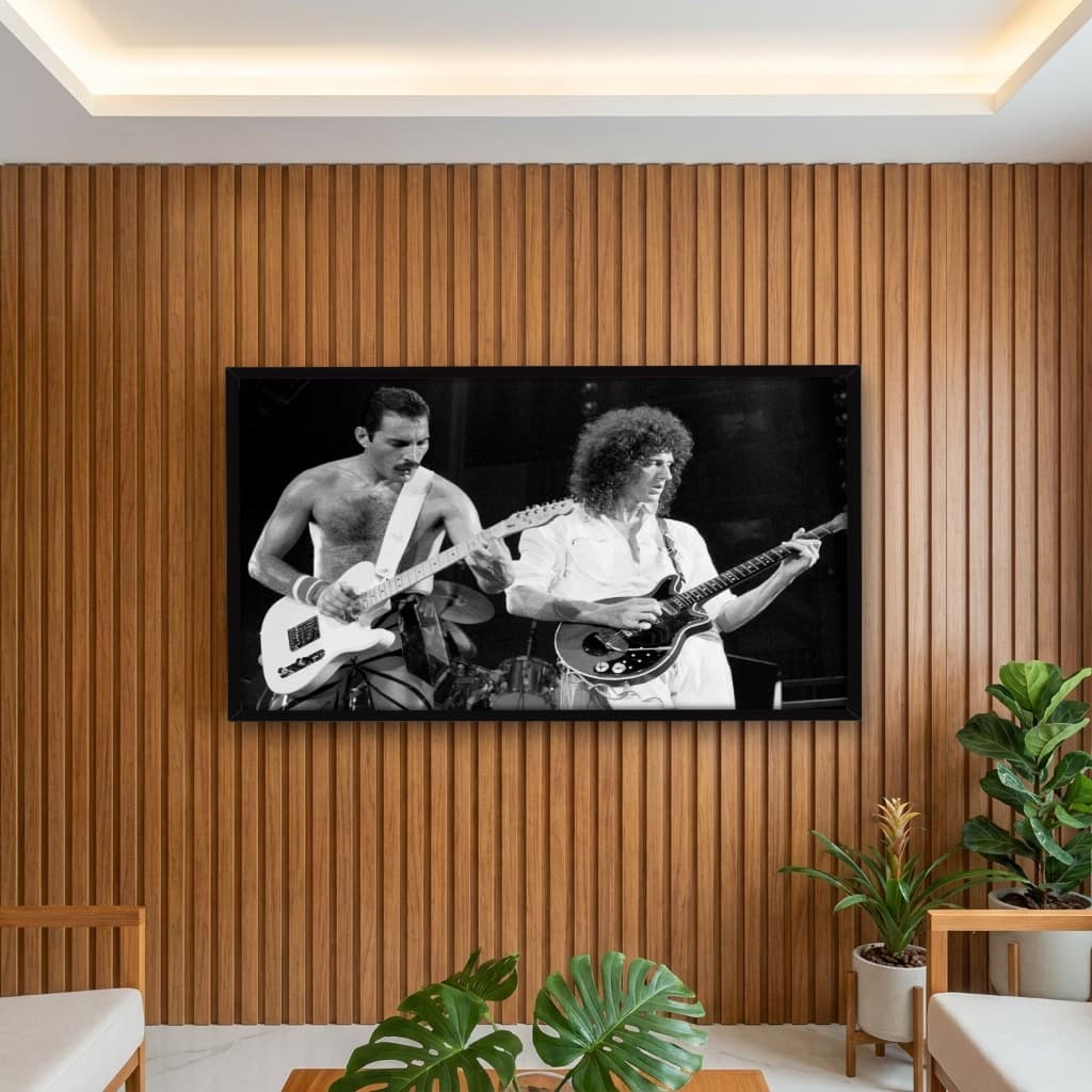 Quadro Decorativo Freddie Mercury e Brian May