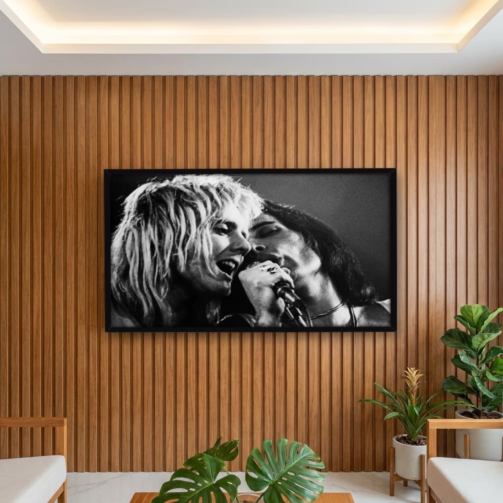 Quadro Decorativo Freddie Mercury e Roger Taylor