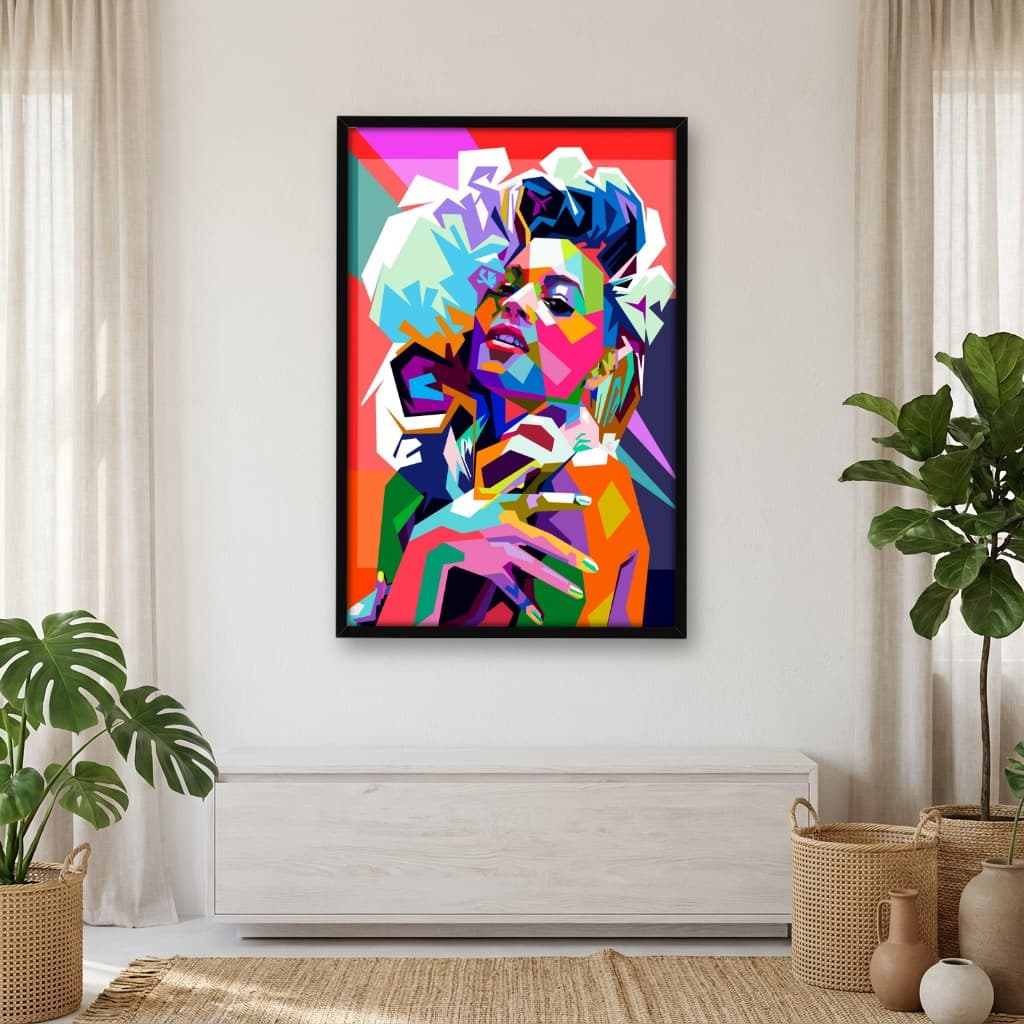 Quadro Decorativo Beyoncé - Pop Art Design