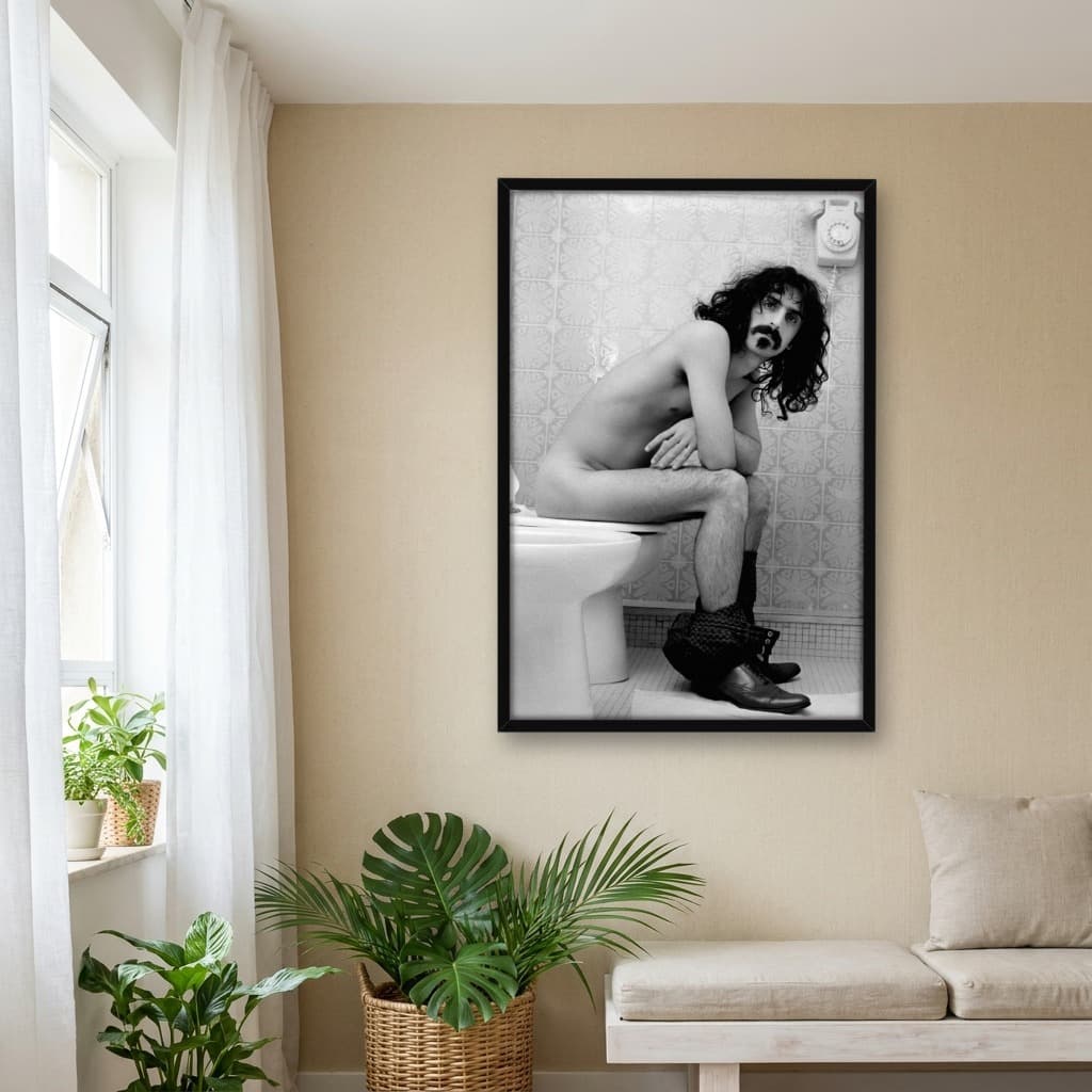 Quadro Decorativo Frank Zappa Toilet