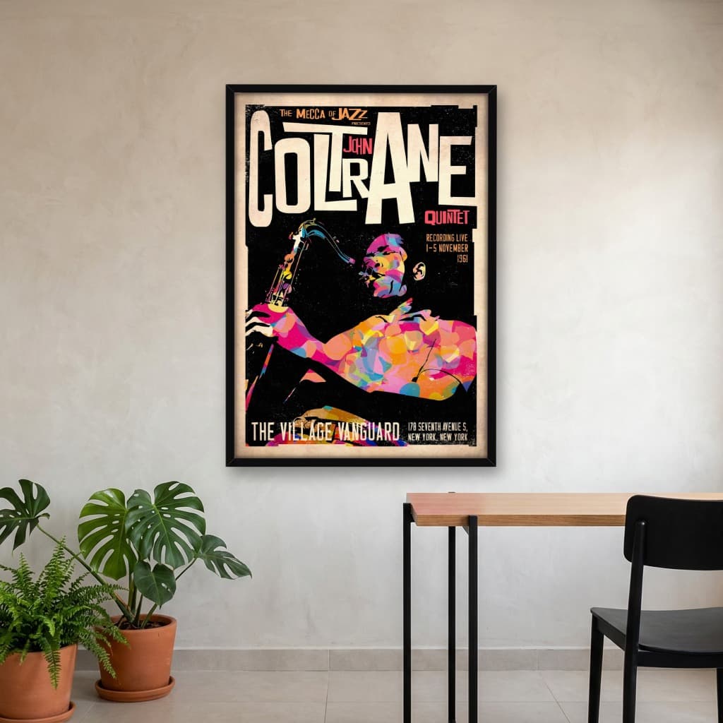 Quadro Decorativo John Coltrane 1961 Jazz Concert