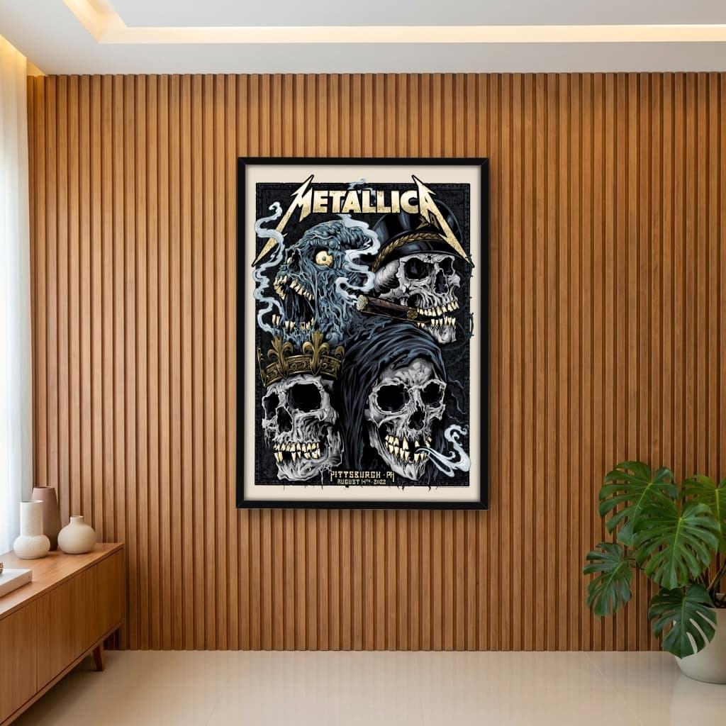 Quadro Decorativo Metallica Pittsburgh 2022