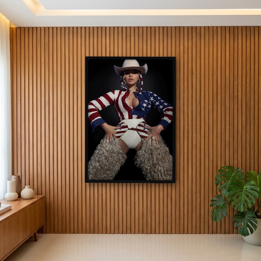 Quadro Decorativo Beyoncé Cowboy Carter