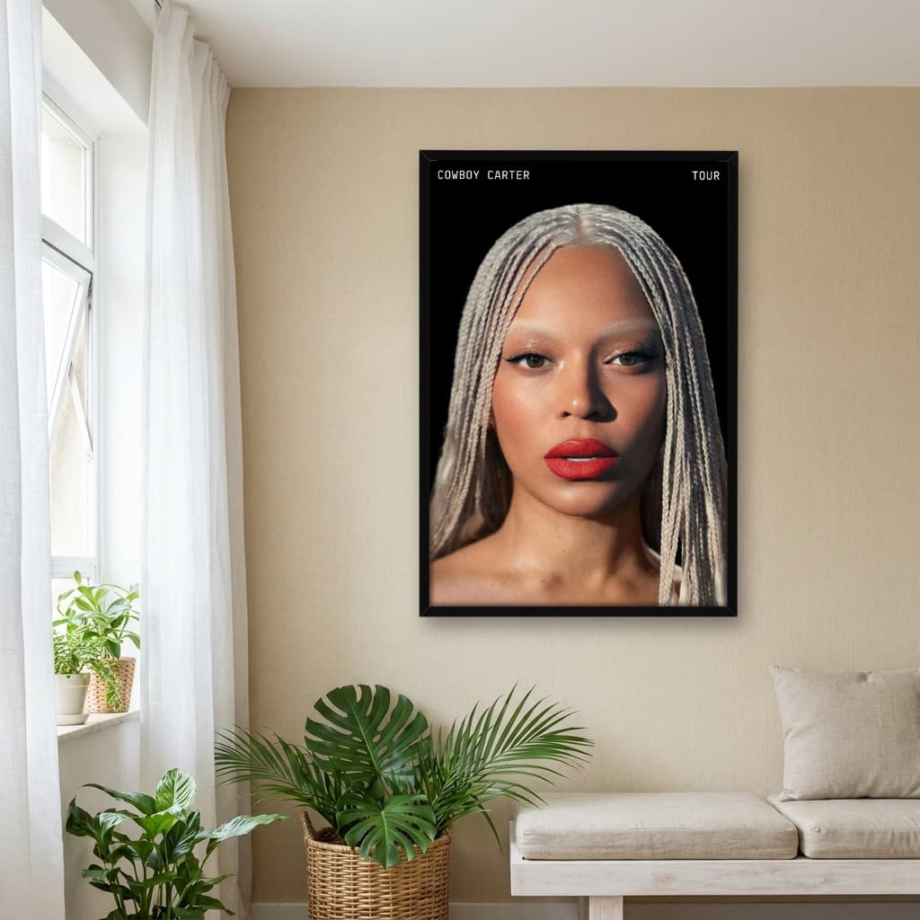 Quadro Decorativo Beyoncé COWBOY CARTER TOUR