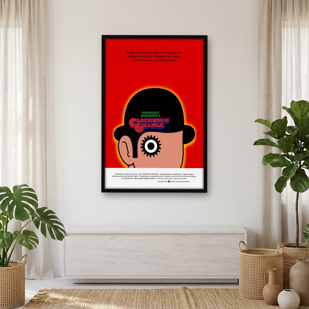 Quadro Decorativo Laranja Mecânica - Vermelho
