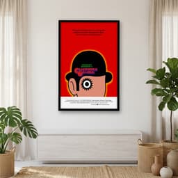 Quadro Decorativo Laranja Mecânica - Vermelho