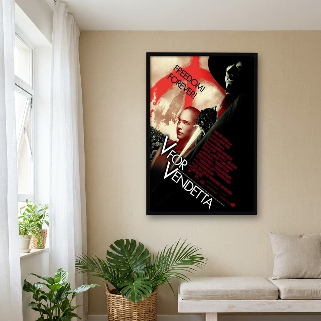 Quadro Decorativo V de Vingança