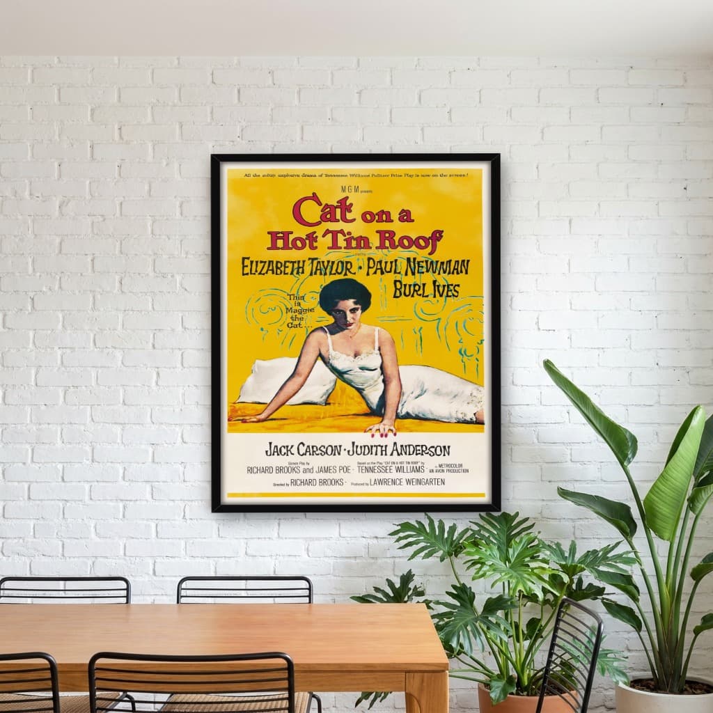 Quadro Decorativo Gata em Teto de Zinco Quente