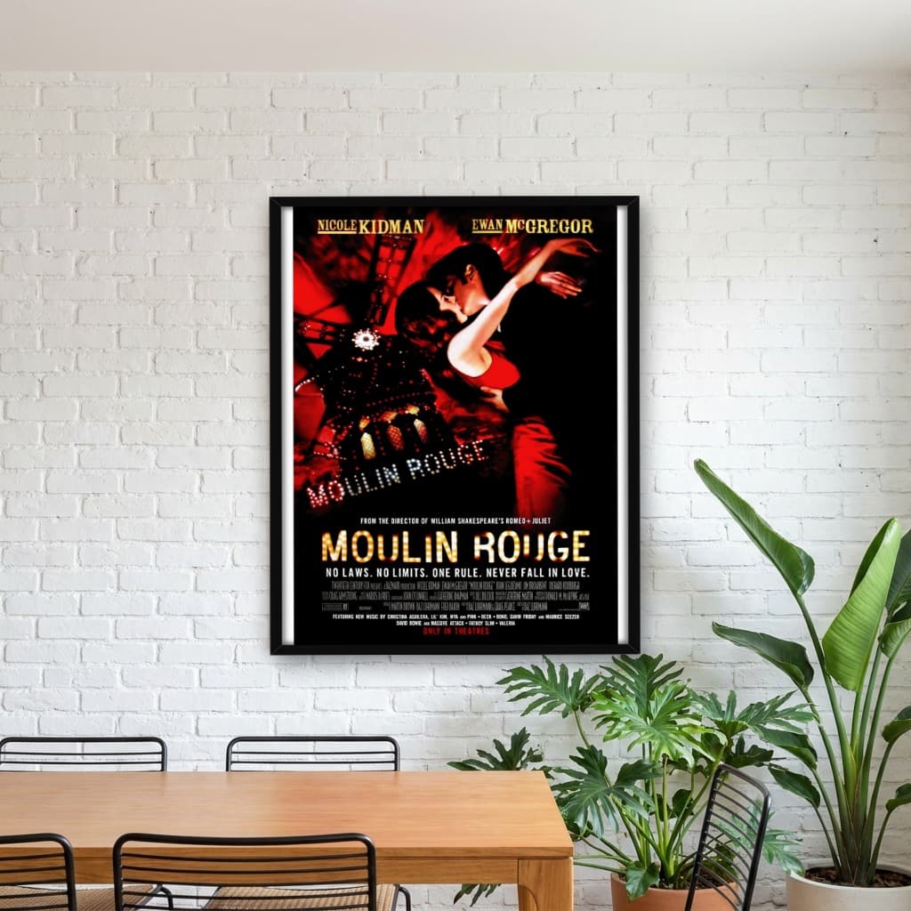Quadro Decorativo Moulin Rouge - Amor em Vermelho