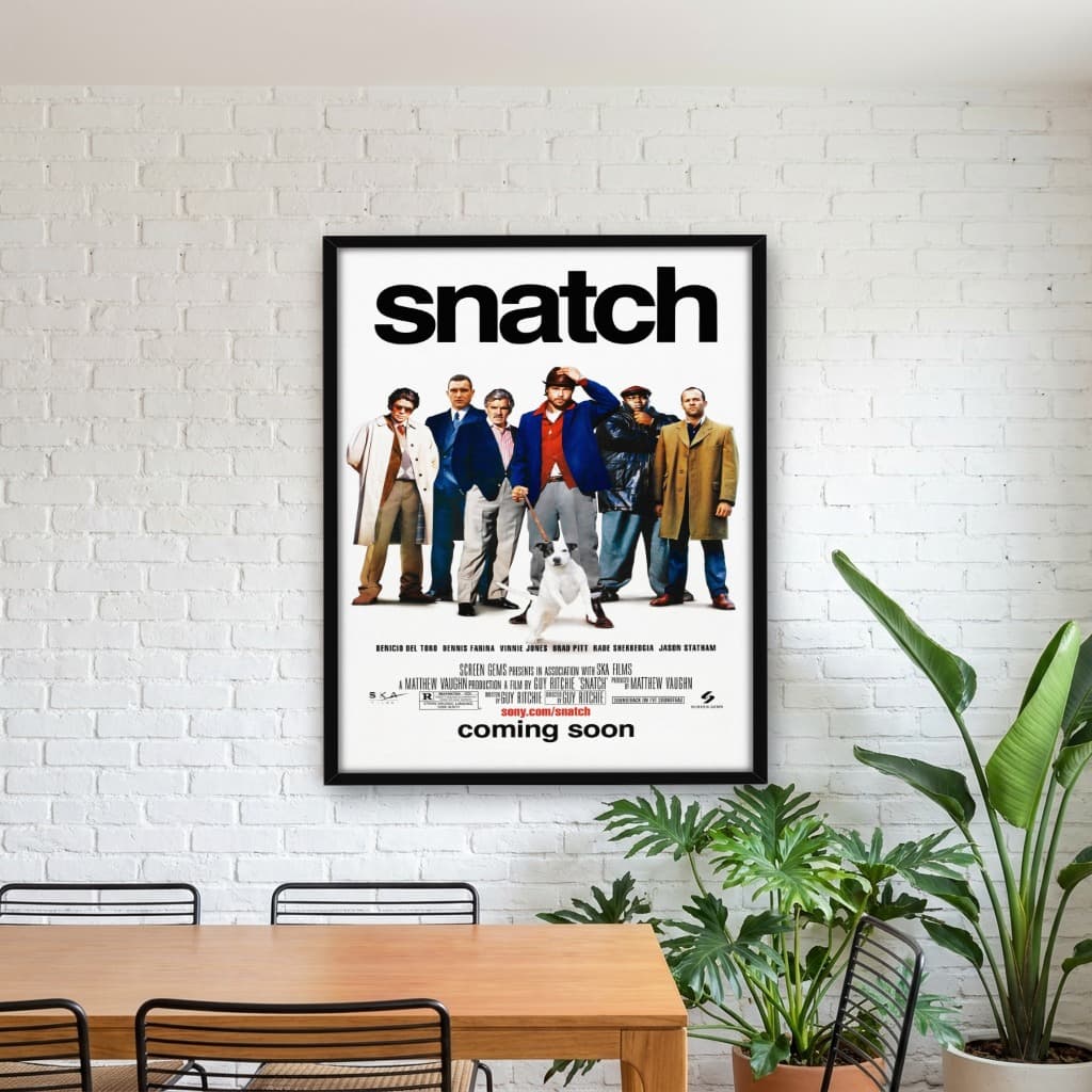 Quadro Decorativo Snatch - Porcos e Diamantes
