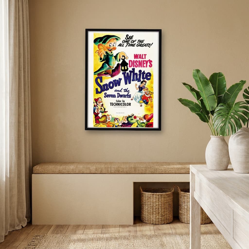 Quadro Decorativo Branca de Neve e os Sete Anões