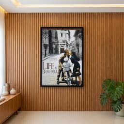 Quadro Decorativo A Vida é Bela