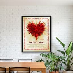 Quadro Decorativo Paris, Eu te Amo