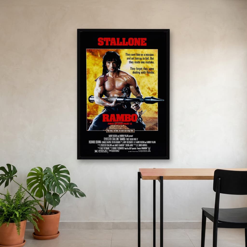 Quadro Decorativo Rambo II - A Missão