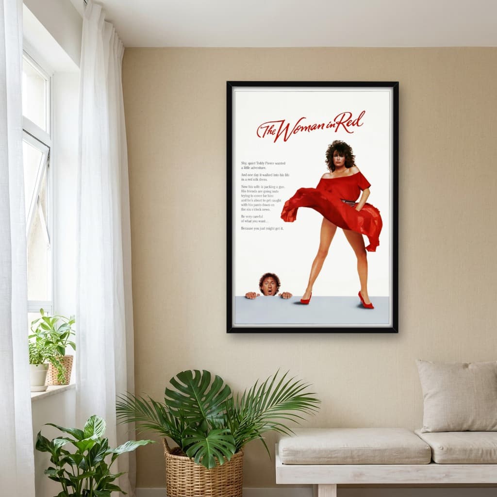 Quadro Decorativo A Dama De Vermelho
